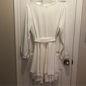White tiered mini dress. Like new condition.